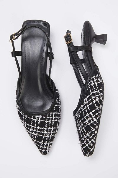 TRENDYOL SHOES Black Tweed Takaw25To00039
