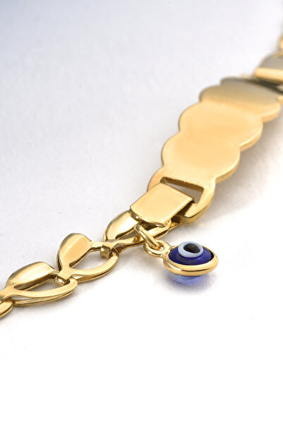 Nox Jewelry 925 Ayar Gümüş Göz Boncuklu Çocuk ve Bebek İsimli Bileklik - BPC0...