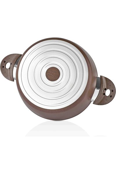 SAFLON Granite Cooking Pot With Stainless Steel Lid. Capacity 30 CM / SF3630GR