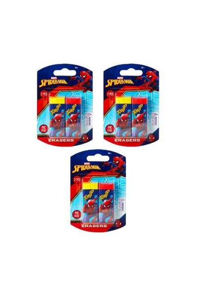 Volkano مجموعة ممحاة باستيل سبايدرمان من مارفل - خالية من مادة البولي فينيل ك...