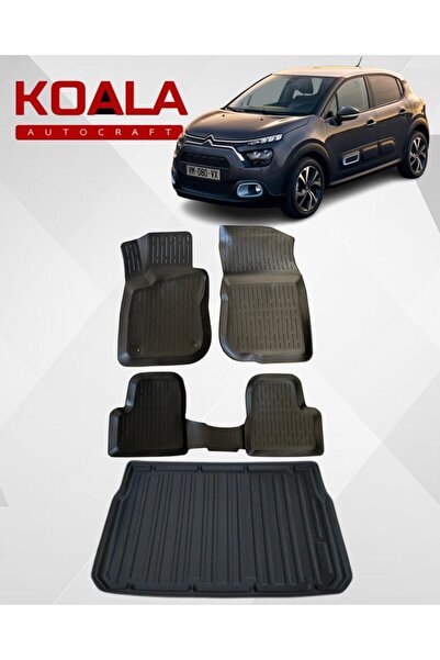 KoalaOtoTekstil Citroen C3 (2017-SONRASI) Ile Uyumlu-Araca Özel Paspas ve Bag...