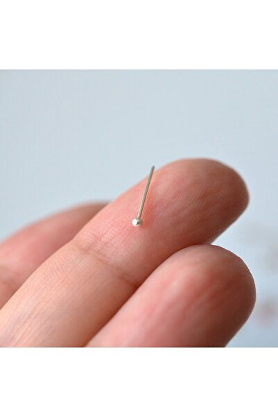 Heppii 925 Ayar Gümüş Top Hızma Arkası Düz