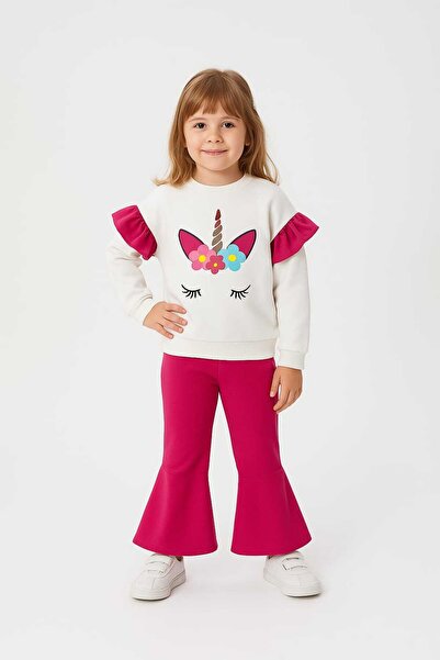 bebekpare طقم علوي سفلي بناتي فوشيا 100% قطن موسمي