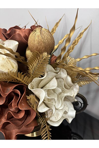 Santara AVANGARD ESKİTME METAL SAKSILI ÇİÇEK ARANJMANI