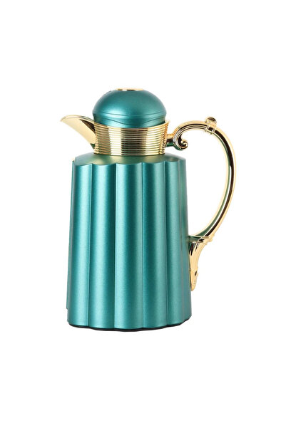 Other طقم ترمس السيف لافا للقهوة والشاي 1 لتر / 0.7 لتر، ذهبي وأخضر