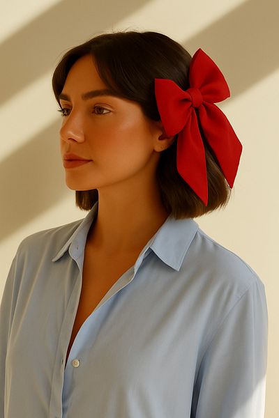 AGAPI Red Bow Ribbon Buckle
