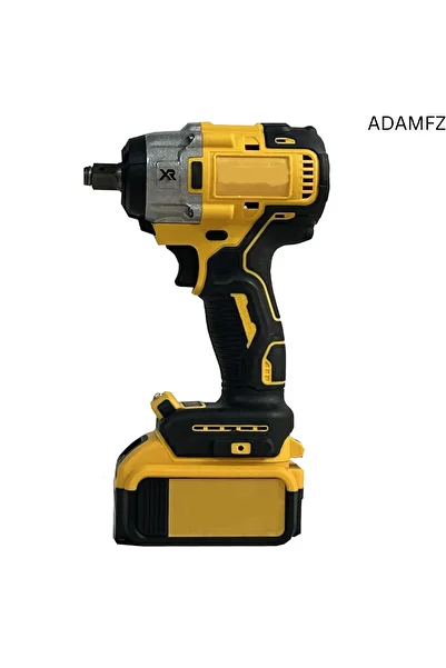 Superstar Brushless Electric Wrench – Battery Powered, Smart Control, LED, 2 Batteries, Variable Speed, Yellow