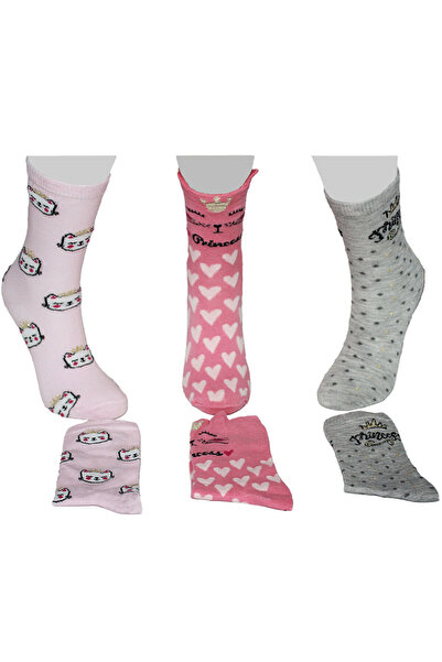 KARDEŞLER ÇORAP Детски чорапи с разнообразни мотиви, цветни, 3 чифта