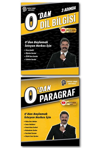 REHBER MATEMATİK YAYINLARI 0'dan Dil Bilgisi Ve 0'dan Paragraf Soru Bankası