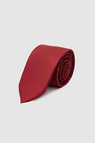 D'S Damat Ds Damat Claret Red Plain 5.5 Cm Tie
