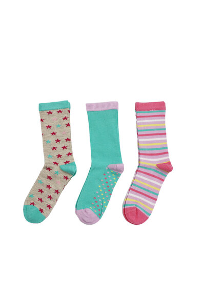 KARDEŞLER ÇORAP Детски чорапи с разнообразни мотиви, цветни, 3 чифта