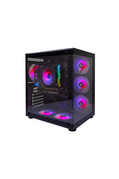 SPEARPC Spear Gaming PC i5-14400F, RTX 5050 8GB, 32GB DDR5, 1TB SSD, 600W, ARGB 6 Fans, Win 11 Pro