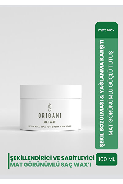 Origani Doğal Mat Görünüm Ve Güçlü Tutuş – Mat Wax