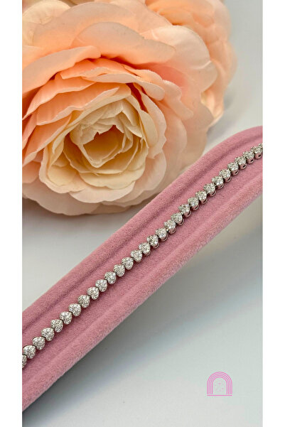 Moond Accessories Xuping Mini Kalp Detaylı Silver Bileklik