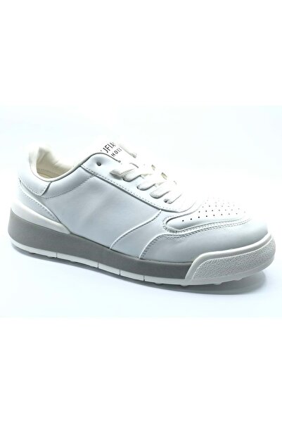 Lufian 112230192 Noah Sneaker Ανδρικά Δερμάτινα Παπούτσια ΛΕΥΚΟ