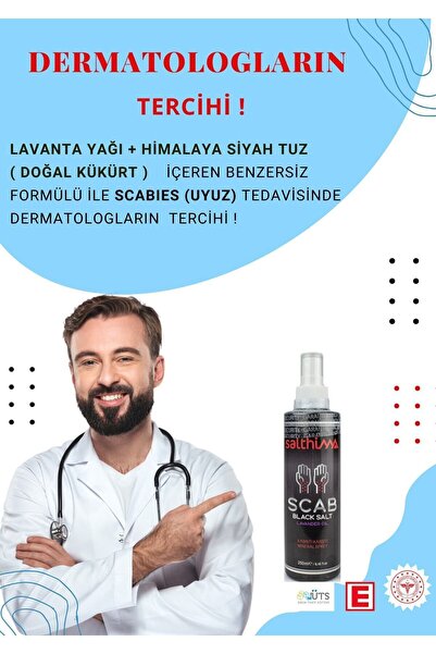 Salthima Cilt Bakım Losyonu (, KAŞINTI) Scab Doğal Kükürt Sprey 250ml ( KAŞIN...