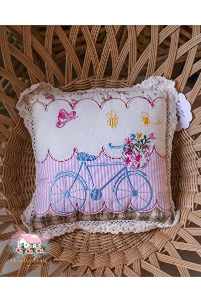 Isabelle Rose Home وسادة بتصميم دراجة ريفية من تصميم إيزابيل روز