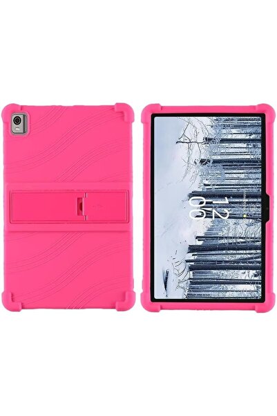 SIGLOO Sigloo stand case, for NOKIA T21 tablet, 360 protection, Shockproof, silicone, Pink