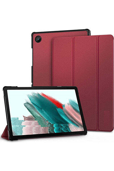SIGLOO Husa Slim Smart Cover Trifold pentru Lenovo Tab M10 Plus 10.6 inci premium red wine