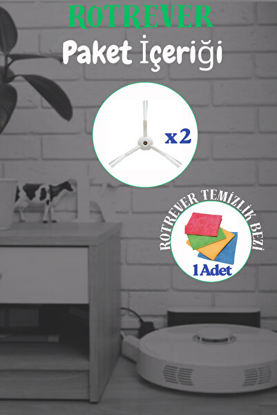 Xiaomi Vacuum Mop Lite-Vacuum Mop 2 Pro (Μοντέλο MJST1SHW* Παρακαλώ σημειώστε) Πλαϊνή βούρτσα, Σετ υφασμάτων RotRever-3 τεμάχια