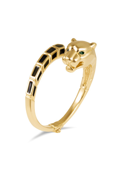 Sandra Ferretti Brățară din aur galben de 18K cu design leopard