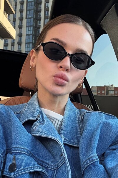 COOLANDBETTER TR MİUXE VERS2 نظارات شمسية بيضاوية سوداء للنساء للموسم الجديد ...