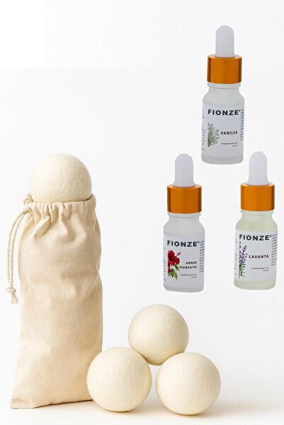 fionze مجموعة كرات تجفيف الملابس والروائح - العنبر الرومانسي واللافندر والفان...