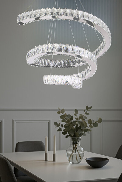 bestof tasarım Sarmaşık Kristal Taşlı Gold Avize -Yatak Odası - Hol - Salon