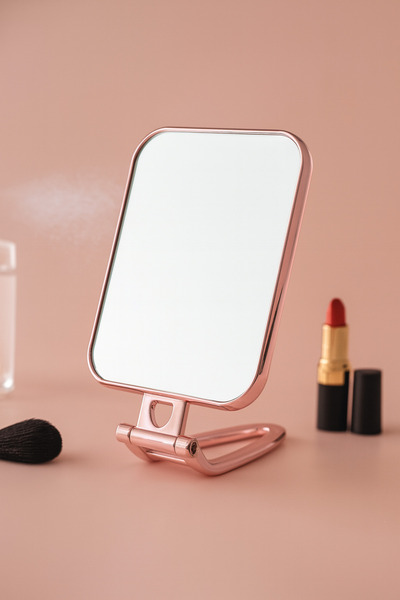 BRE HOME Dikdörtgen Katlanır Çift Taraflı Makyaj Traş Komidin Dresuar Aynası ...