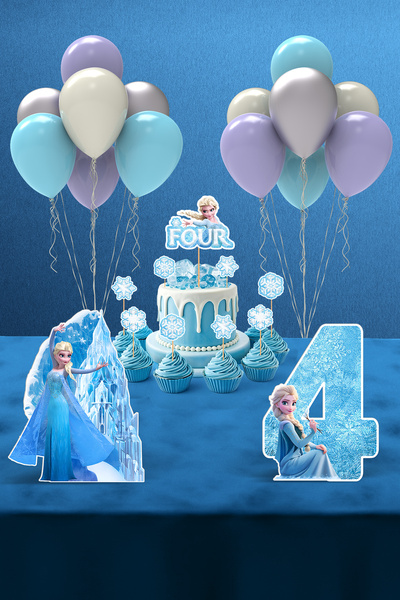 Hey Parti Mini Frozen Elsa Birthday Party Set (3-5 Years)