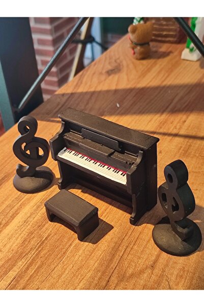 Pera Müzik Hediyelik Piyano Ve Sol Anahtarı Biblo