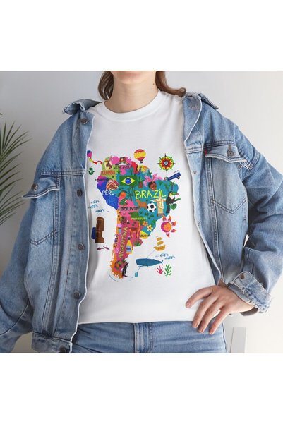 Tubinyoo Brazil Printed Unisex Oversize T-Shirt