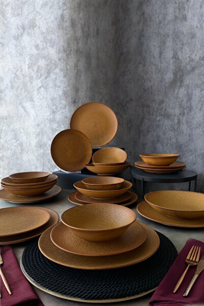 İREA PORSELEN Rayo Savana 24 Parça 6 Kişilik Porselen Yemek Takımı