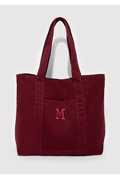 Mavi M Logo Detaylı Bordo Omuz Çantası 1913510-82051