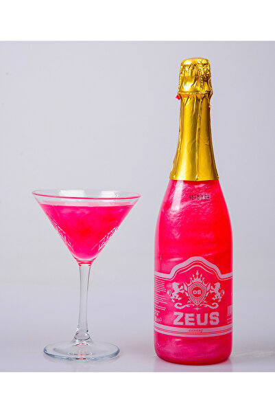 OS ZEUS Simli Çilek Ve Böğürtlen Aromalı Alkolsüz Şampanya* Gazlı İçecek