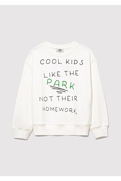 Mavi Cool Kids εμπριμέ φούτερ εκρού 7S10094-70057