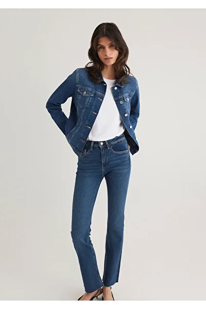 Mavi Daisy Casual Vintage Dark Jean Jacket 1113632061