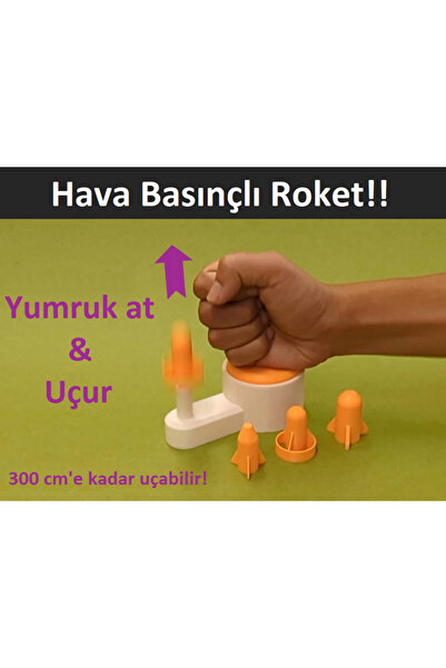 Poyraz Bioplast Air Pressure Rocket Launch Toy