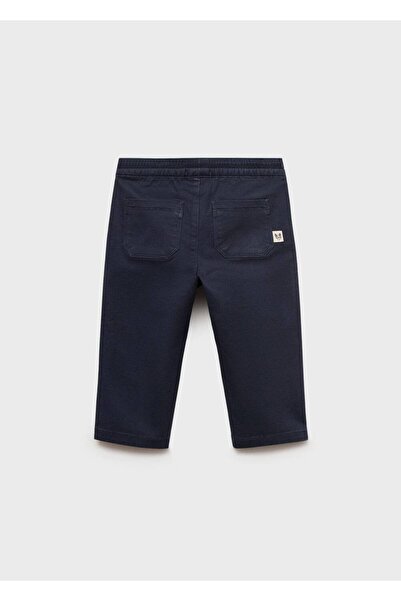 MANGO Baby Bağcıklı pamuklu pantolon