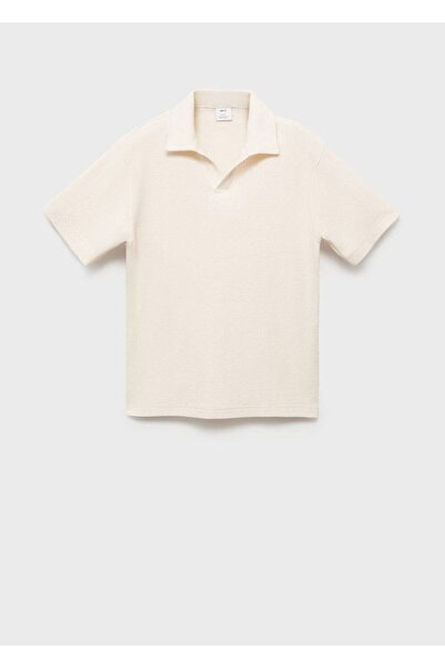 MANGO Man Dokulu regular fit polo gömlek