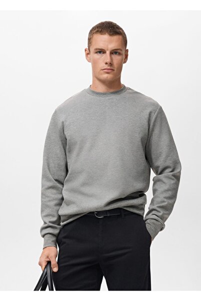 MANGO Man Regular kesim pamuklu sweatshirt