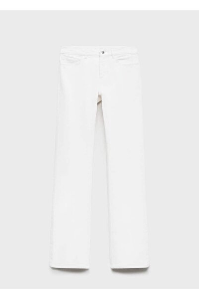 MANGO Woman Fiona orta belli flare jean pantolon