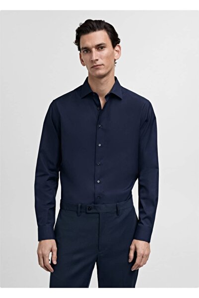 MANGO Man Slim fit pamuklu poplin gömlek