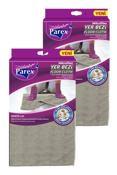 Parex Mikrofiber Yer Bezi 50 x 55 cm İkili Set