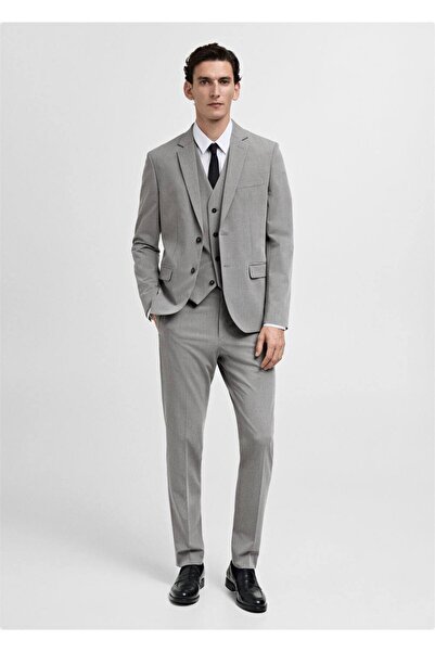 MANGO Man Paris super slim fit kumaş yelek