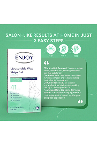 Enjoy LIPOSBLE WAX STRIP AZULENE 41S
