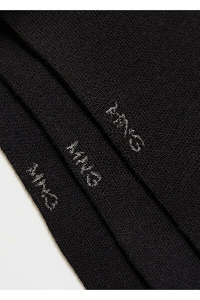 MANGO Man 3'lü pamuklu çorap