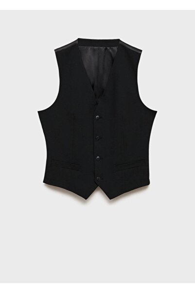 MANGO Man Paris super slim fit kumaş yelek