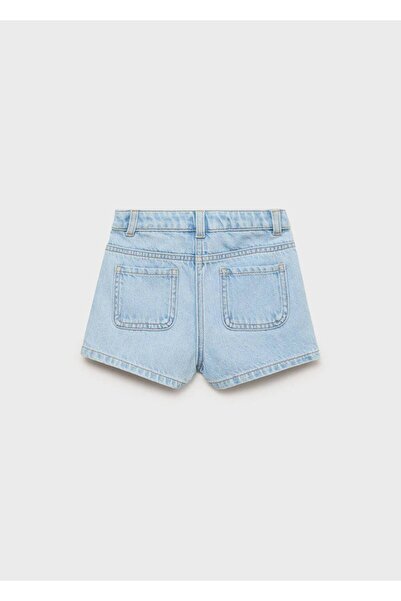 MANGO Baby Kruvaze denim pantolon etek