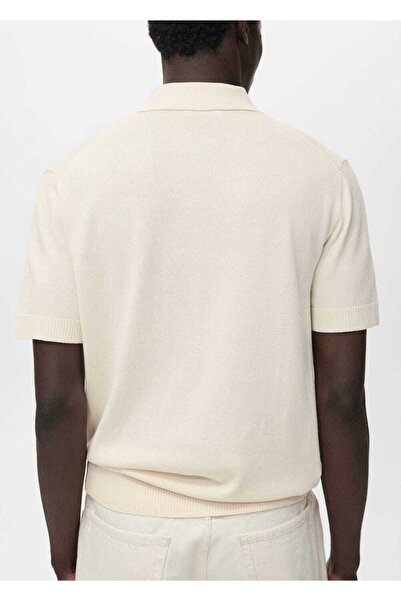 MANGO Man Pamuklu triko polo gömlek